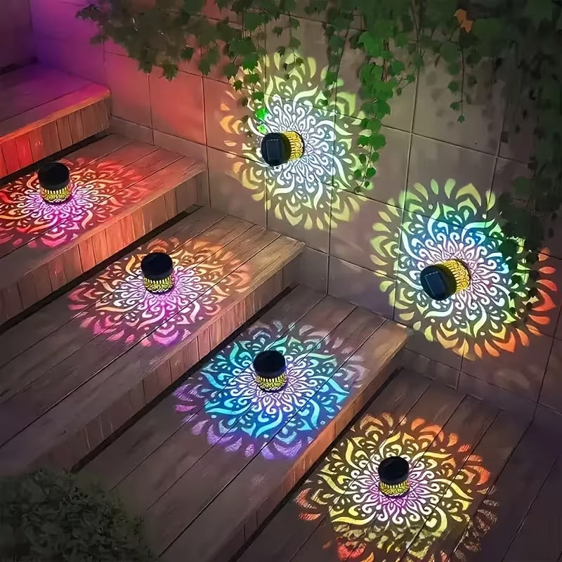 Norvello Solar Mandala Wall Light – Outdoor Ambient Glow Decor